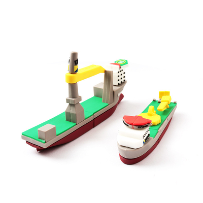 3D Copy Real PVC USB Drive Sailing Ship Customized Shapes