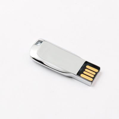 Silver Shiny Body Metal USB Pen Drive 2.0 64GB 128GB 20MB/S Conform US Standard
