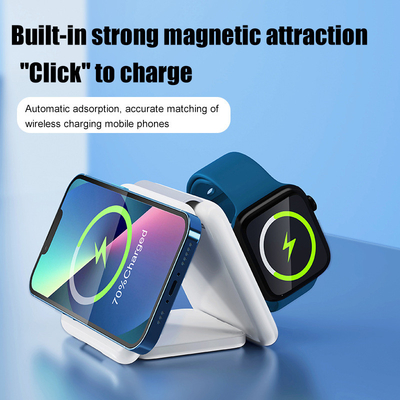 3 In 1 Magnetic Travel Wireless Charging Station Multiple Device