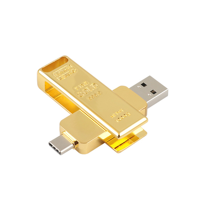 Gold Bar Shaped TYPE C USB 3.0 Fast Speed Match EU And US Standrad