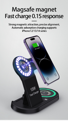 Multifunction 5V/1A Wireless Charger - 3 In 1 QI Wireless Charger