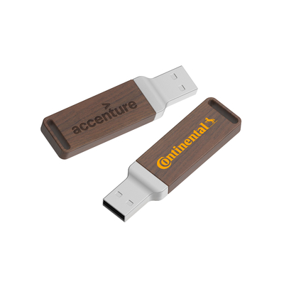 Natural Wood USB Logo Wood Pen Drive with Print or Embossing for Your Business