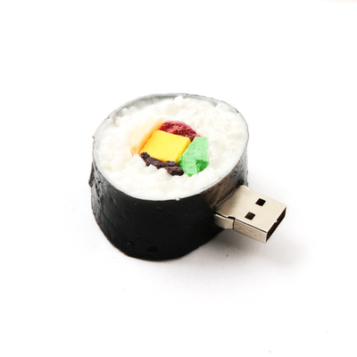 Sushi Shaped USB 2.0 Interface Personalized USB Flash Drives With Print Logo Back Side