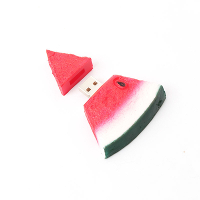 watermelon shaped Custom USB Flash Drives USB 2.0 Interface 10 Years Data Retention