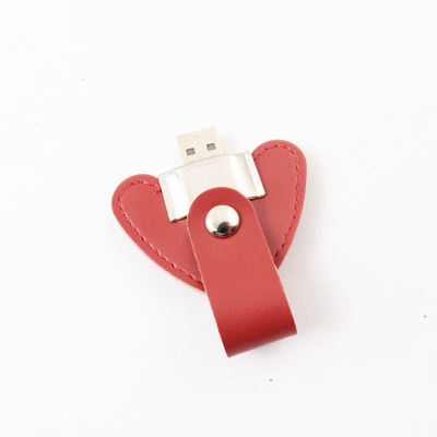 OEM Leather USB Drive With Encryption Customized Color