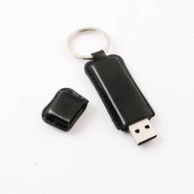 Customizable Leather Flash Drive With 10mb/S Writing Speed