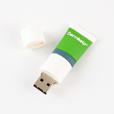 Silk Screen Printing Custom USB Flash Drives with USB 2.0 Interface open mold by customer design