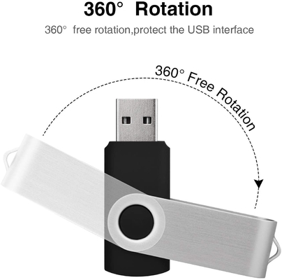 White Plastic USB Stick Characteristic Recycle Material Full Memory Graded A