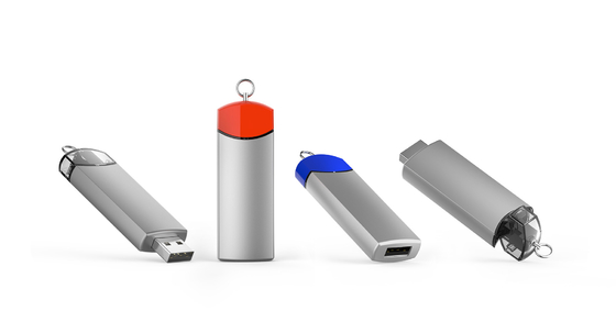 Customizable 8-15MB/s Write Metal USB Flash Drive with Speed Dome Logo