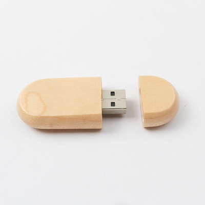 Maple Bamboo personalised wooden usb stick 128GB 60mm length