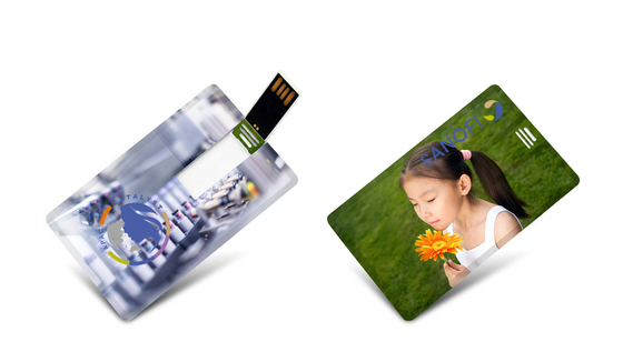 CMYK Logo UV Colorful Print Credit Card USB Sticks 2.0 3.0 15MB/S