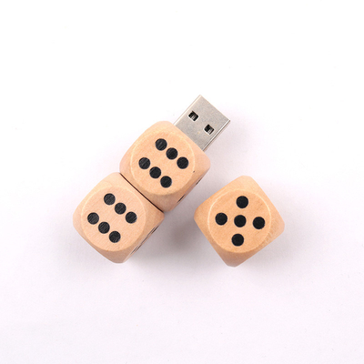 Special Shapes Wooden USB Flash Drive 16GB 32GB 64GB 15MB/S FCC Approved