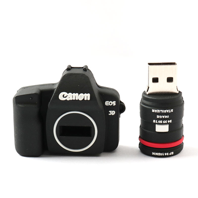Pvc Camera Shape Personalized Flash Drives USB 2.0 3.0 ROHS Approved