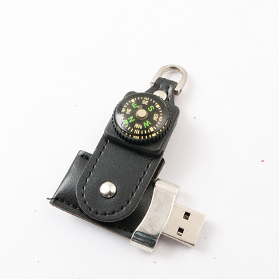 Full Memory 2.0 3.0 Leather USB Flash Drive 16GB 32GB ROSH Approved