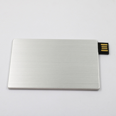 Full Memory 2.0 Credit Card USB Sticks 64GB 128GB 20MB/S Metal Material