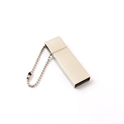 Silver Matt Body Metal USB Pen Drive 2.0 64GB 128GB 20MB/S Custom Laser Logo