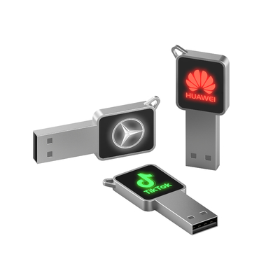 High Speed USB Flash Drive With Metal/Plastic Body LED Light Shine When Working