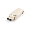 Metal Matt Silver Color 360 Degree Twist USB Drive Uploading Data Free
