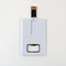 Plastic Credit Card USB Flash Drive With A Metal Bottle Opener USB 2.0 128GB