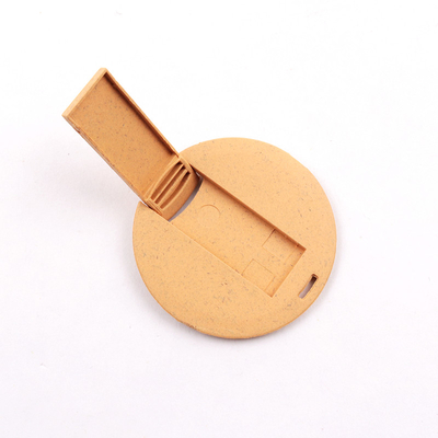 Recycle Straw Material Card Usb Stick Promotional Gifts 2.0 20MB/S 64GB 128GB