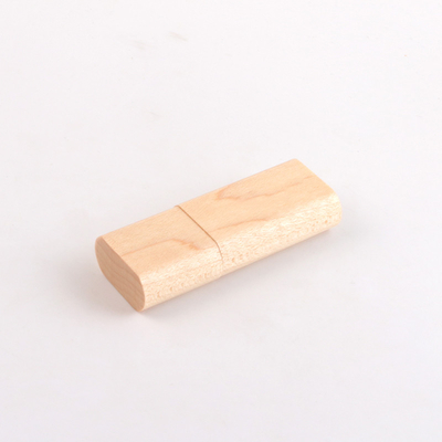 15MB/S 32GB 128GB Maple Wooden USB Flash Drive With Small Ring Usb 3.0