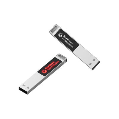 Customized Metal Plastic Flash Drive with Logo Upload for Data Storage