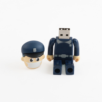 People Shapes Fast Usb Memory Stick With PVC Open Mold Head