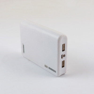 5000MAH Plastic Mobile Power Bank Customized LOGO With Cable