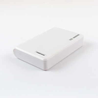 5000MAH Plastic Mobile Power Bank Customized LOGO With Cable