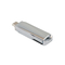 Silver Metal Type C Pendrive With Shiny Compliance With American Certification