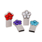 Notebook Usb Flash Drive 64G 128G Notedbook Usb Memory With Flower Shaped Crystal