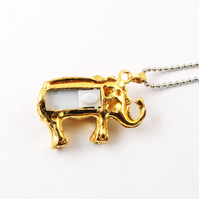 Elephant Jewelry Shaped Crystal Usb Drive Hidden Inside Memory 64gb