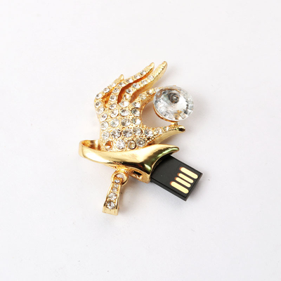 4gb Crystal Usb Stick Hold Gem Shaped Jewelry Shaped