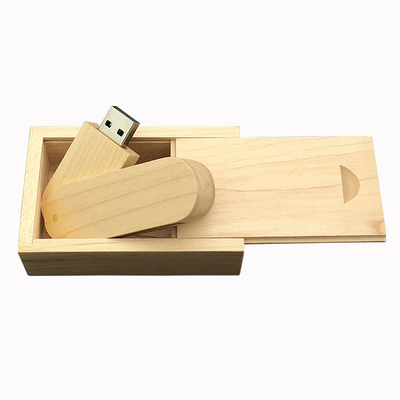 Eco Friendly Wooden USB Flash Drive Bamboo Wood Function with 10 20MB/S Reading Speed