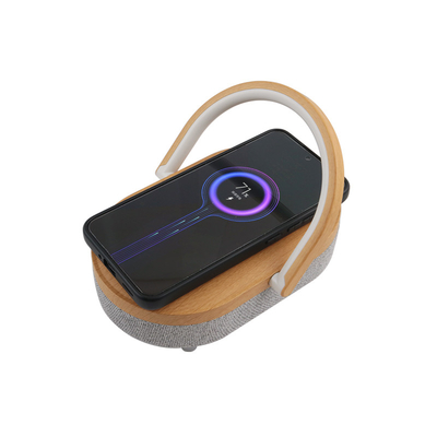 Magical Fast Speed Wireless Charger With LED Light / Speaker OEM ODM