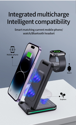 ≤6mm Transmission Distance Multifunction Wireless Charger with ≥73% Charging Efficiency