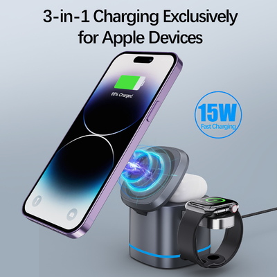 68*68*68mm Multifunction Wireless Charger ABS PC Output 5V/1A