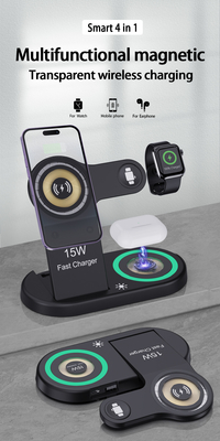 Multifunction 5V/1A Wireless Charger - 3 In 1 QI Wireless Charger