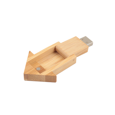 Custom Logo House shaped Wooden Usb Flash Drive with Natural Wood for Business Gifts