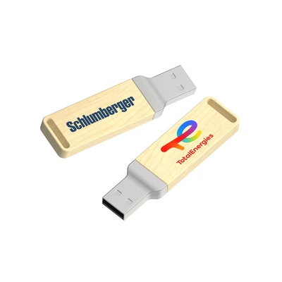 Natural Wood USB Logo Wood Pen Drive with Print or Embossing for Your Business