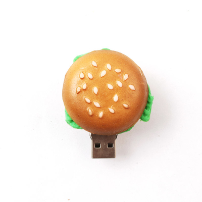 KFC McDonald's Hamburger Shaped Custom USB Flash Drives For Artificial Food Corporate Gifts