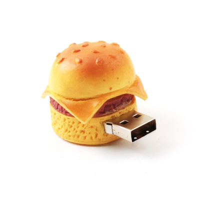 Hamburger Shaped With 512GB Capacity Custom USB Flash Drives With 10 Years Data Retention