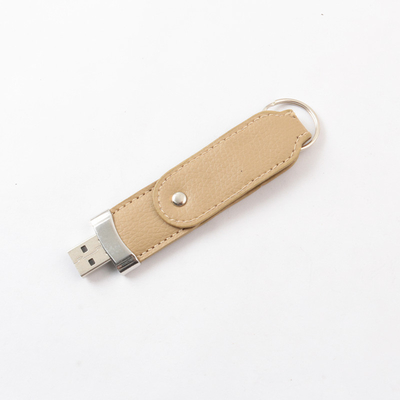 Graded A Full Memory Leather USB Flash Drive With 20MB/S Reading Speed