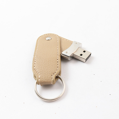 Graded A Full Memory Leather USB Flash Drive With 20MB/S Reading Speed