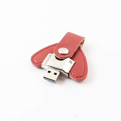 OEM Leather USB Drive With Encryption Customized Color