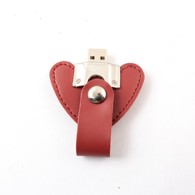 OEM Leather USB Drive With Encryption Customized Color