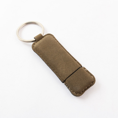 Graded A Full Memory Leather USB Flash Drive With Custom Logo Printing