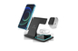 3 In 1 Can Foldable Fast Wireless Charger Customized Logo For Phone Earphone IWatch