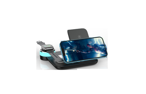 2.5W Fast Wireless Charging Stand for Watch and 3W for Earphone High-Efficiency