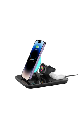 Green Fast Charge Wireless Charging Pad Made of ABS PC 162*132*27MM Dimensions